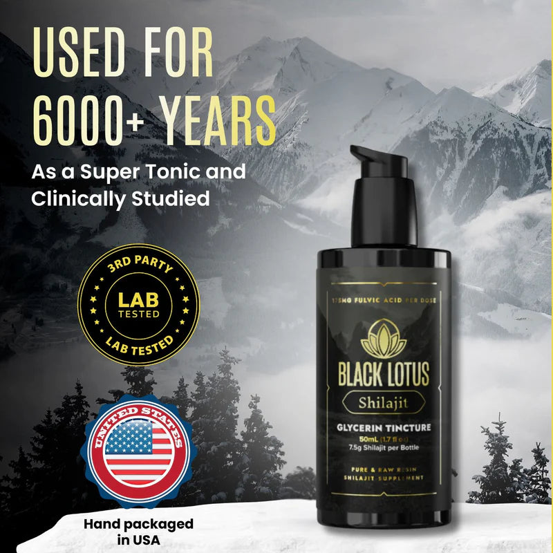 Black Lotus Shilajit Tincture Lab Tested