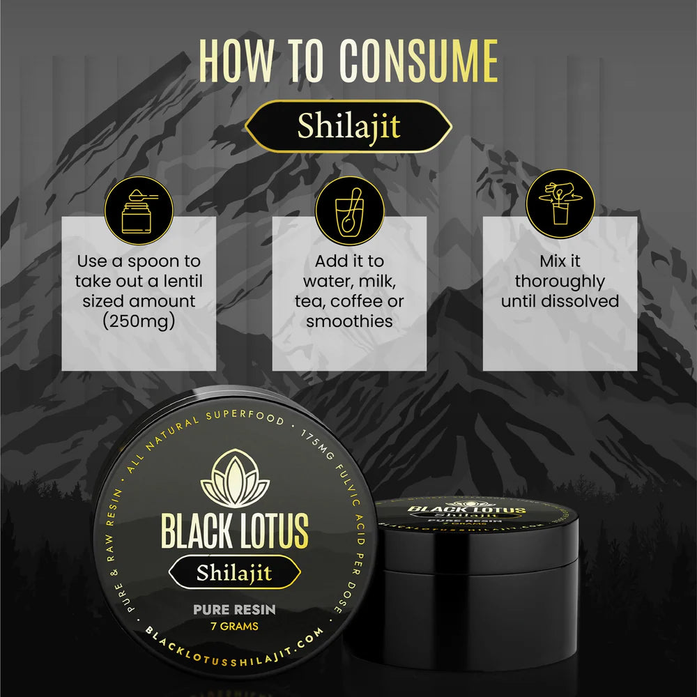 Black Lotus | Pure Shilajit Resin | 10 Grams